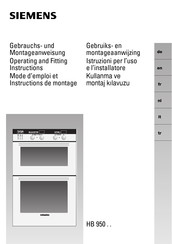 Siemens HB 950 Serie Mode D'emploi Et Instructions De Montage