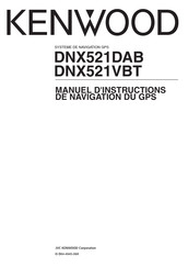 JVC KENWOOD DNX521DAB Manuel D'instructions
