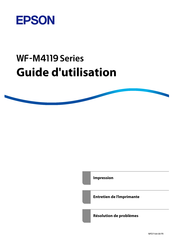 Epson WF-M4119 Serie Guide D'utilisation