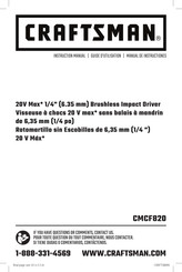 Craftsman CMCF820 Guide D'utilisation