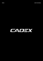 Cadex TRI Mode D'emploi