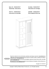 Walker Edison BS68SGRDST Instructions De Montage