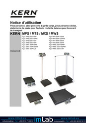 KERN and SOHN MPS Serie Notice D'utilisation