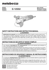 Metabo HPT G 12SS2 Instructions De Sécurité Et Mode D'emploi