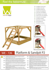 wendi toys Platform & Sandpit P2 Instructions D'installation