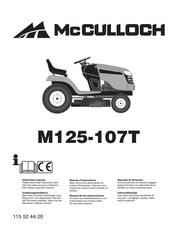 McCulloch M125-107T Manuel D'instructions
