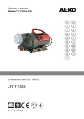 AL-KO JET F 1004 Manuel D'utilisation