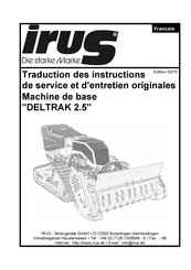 IRUS DELTRAK 2.5 Instructions De Service Et D'entretien