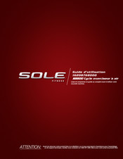 Sole Fitness SB800 Guide D'utilisation