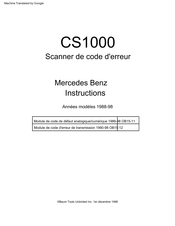 Baum CS1000 Instructions