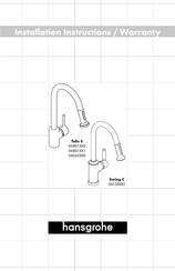 Hansgrohe Talis S 06801 0 Serie Instructions D'installation