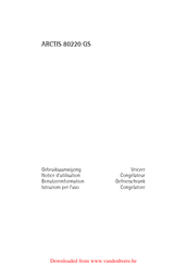 AEG ARCTIS 80220 GS Notice D'utilisation