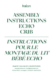 Kalon Echo Crib 021 Instruction Pour Le Montage