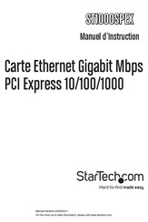 StarTech ST1000SPEX PCI Express 10 Manuel D'instruction