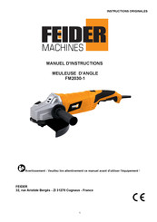FEIDER Machines FM2030-1 Manuel D'instructions