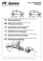 PF Jones 19250544PF Instructions De Montage