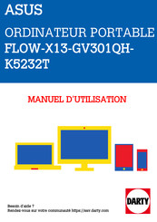Asus FLOW-X13-GV301QH-K5232T Manuel D'utilisation