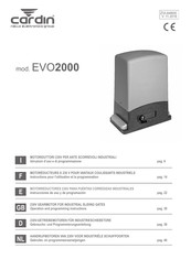 Cardin EVO2000 Instructions Pour L'utilisation Et La Programmation