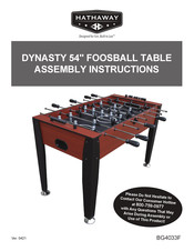 Hathaway DYNASTY 54 Instructions D'assemblage