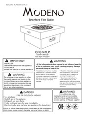 MODENO OFG141LP Mode D'emploi