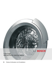 Bosch WAY32740CH Notice D'utilisation Et D'installation