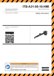 Atlas Copco ITB-A31-05-10-HMI Mode D'emploi