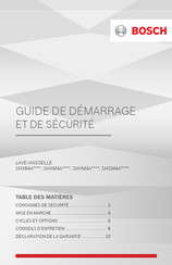 Bosch SHXM4A Série Guide De Démarrage Et De Sécurité