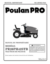 Poulan Pro PR20PH42STB Mode D'emploi