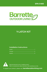 Barrette Y-Latch Instructions D'installation