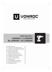 VONROC S3 CD502DC Traduction De La Notice Originale