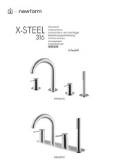 newform X-STEEL 316 69689XC Instructions De Montage