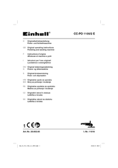 EINHELL CC-PO 1100/2 E Instructions D'origine