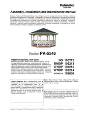 Lemeks Palmako PA-5546 Assemblage, Manuel De Montage Et D'entretien