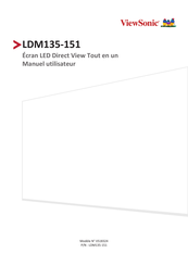 ViewSonic LDM135-151 Manuel Utilisateur