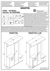 CONFORAMA MARTIN UP 00762 Instructions D'assemblage