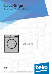 Beko WMY1212430 Manuel D'utilisation