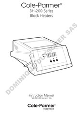 Cole-Parmer BH-200-2 Mode D'emploi