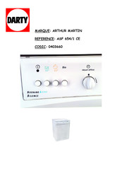 Electrolux ATRTHUR MARTIN ASF 654 Notice D'utilisation