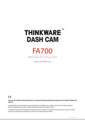 Thinkware FA700 Manuel D'instruction