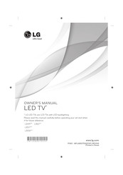 LG 22LB490B-ZG Manuel D'utilisation