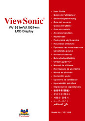 ViewSonic VA1931w Guide De L'utilisateur