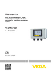 Vega VEGAMET 861 Mise En Service