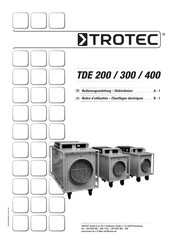 Trotec TDE 200 Notice D'utilisation