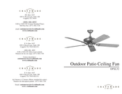 Craftmade Patio OPXL52 Instructions D'installation