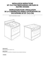 Whilpool 9762035A Instructions Pour L'installation