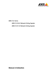 Axis Communications C1211-E Manuel D'utilisation