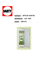 Electrolux ARTHUR MARTIN 2001101 Mode D'emploi