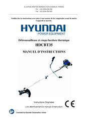 Hyundai HDCBT35 Manuel D'instructions