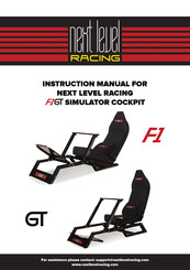 Next Level Racing F1GT SIMULATOR COCKPIT Mode D'emploi