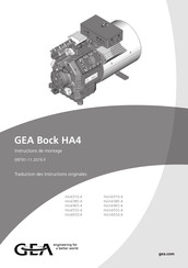GEA Bock HAX4/555-4 Bock HA4/650-4 Instructions De Montage